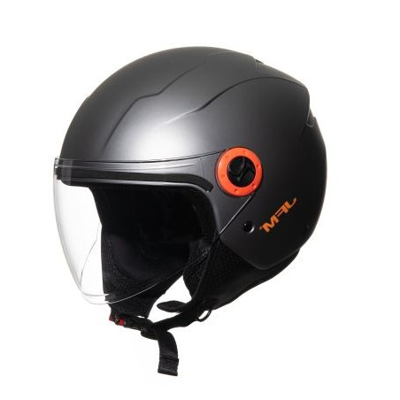 Casco jfm demi jet - jet, visiera