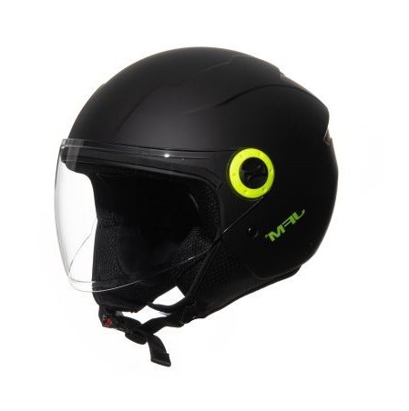 Casco jfm demi jet - demi, visiera